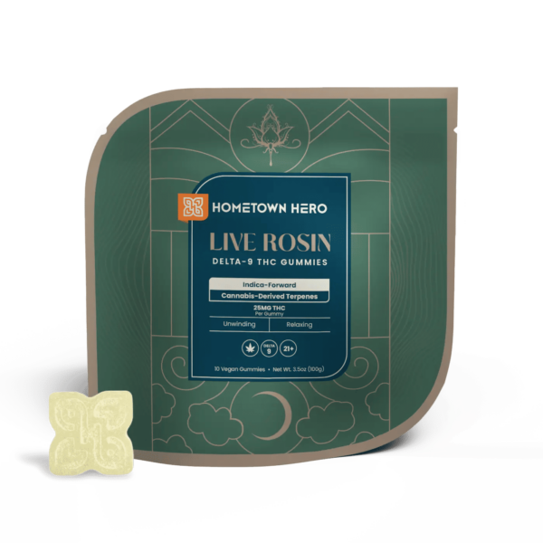 Hometown Hero Delta 9 Live Rosin Gummies